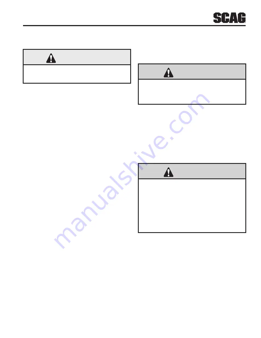 Scag Power Equipment H2700001 Operator'S Manual Download Page 17