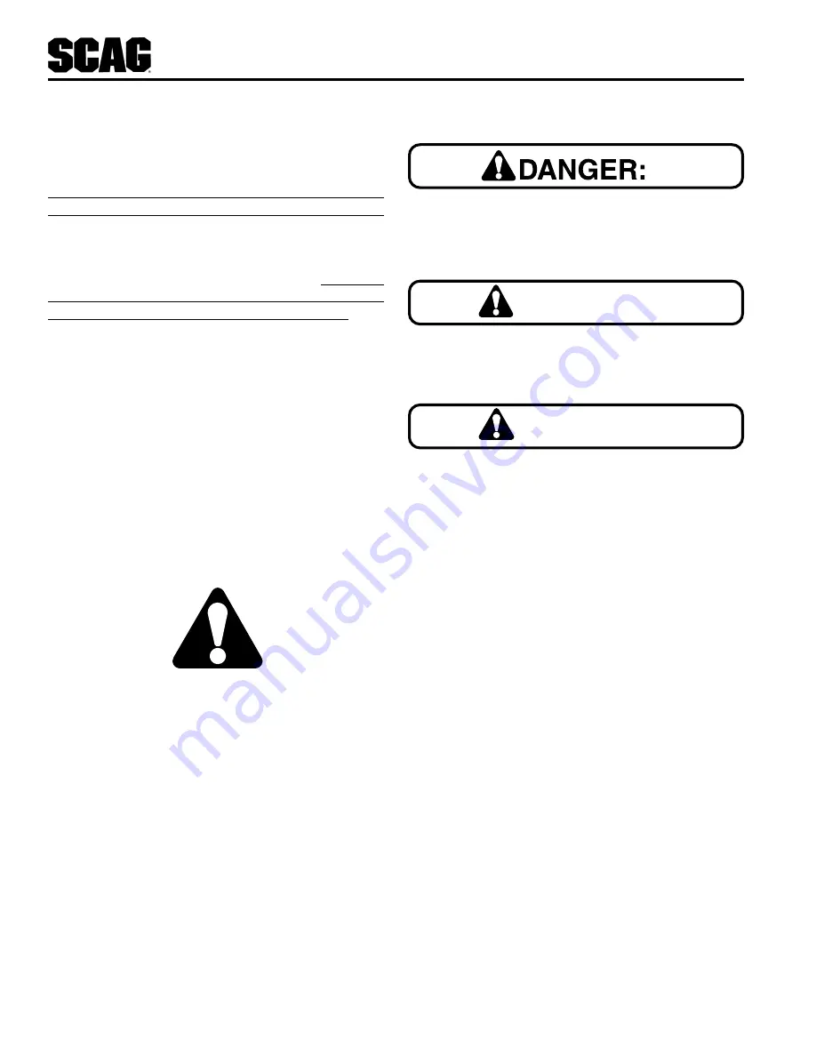 Scag Power Equipment SMTC-40 Operator'S Manual Download Page 8