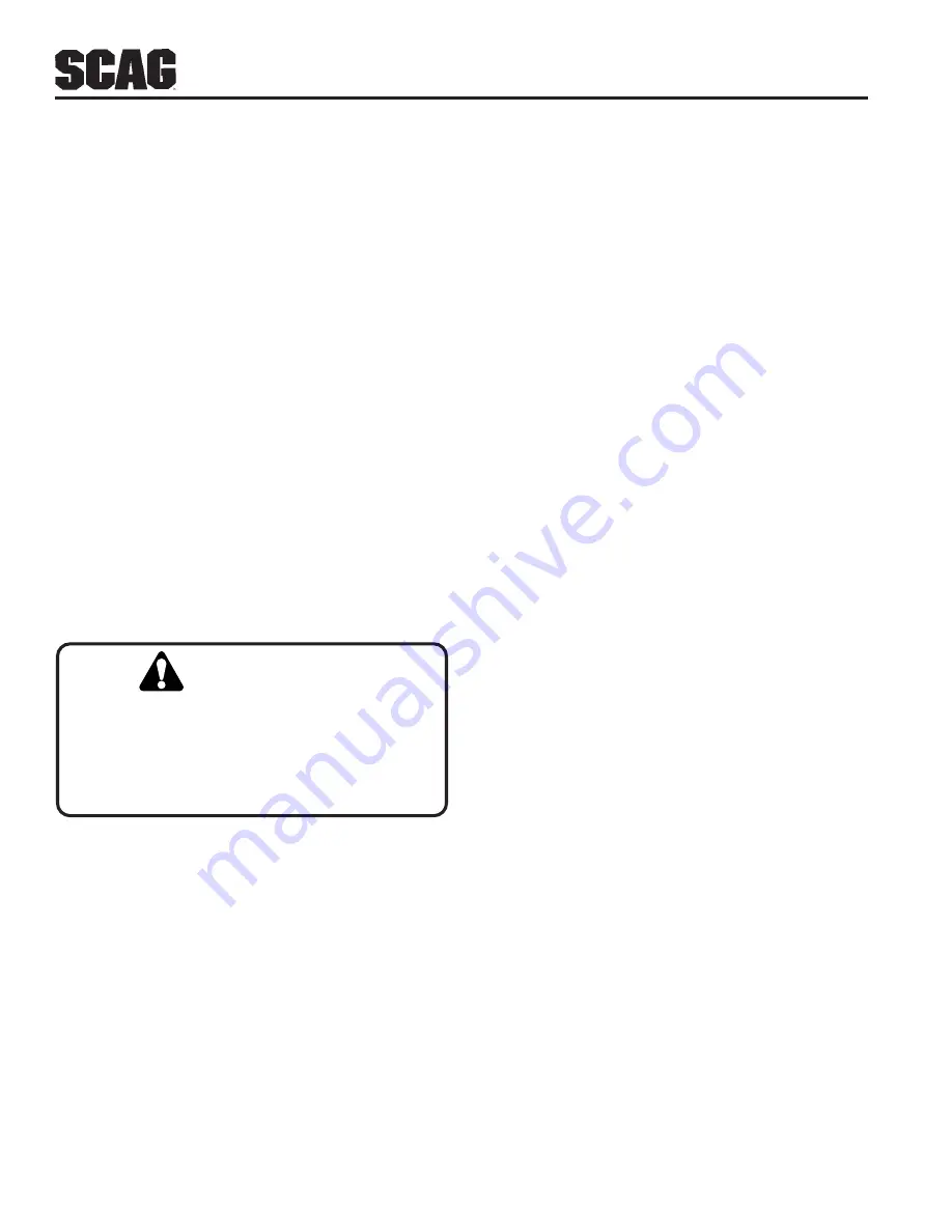 Scag Power Equipment STC61V-23BV, STC48V-26BS, STC52V-23BV, STC52V-25CV, STC52-25CV-FR, STC61V-25CV, STC61-25CV-FR Скачать руководство пользователя страница 18