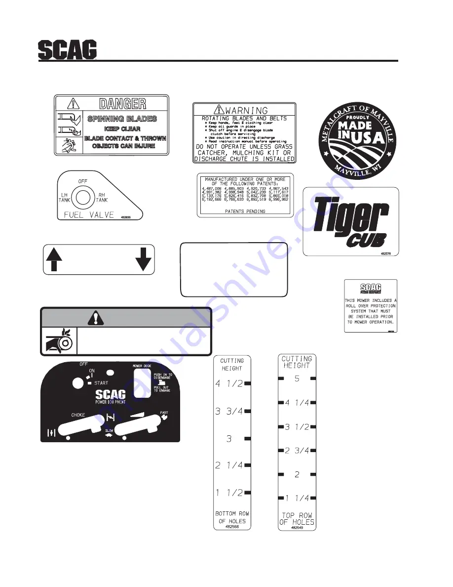 Scag Power Equipment STC61V-23BV, STC48V-26BS, STC52V-23BV, STC52V-25CV, STC52-25CV-FR, STC61V-25CV, STC61-25CV-FR Operator'S Manual Download Page 66