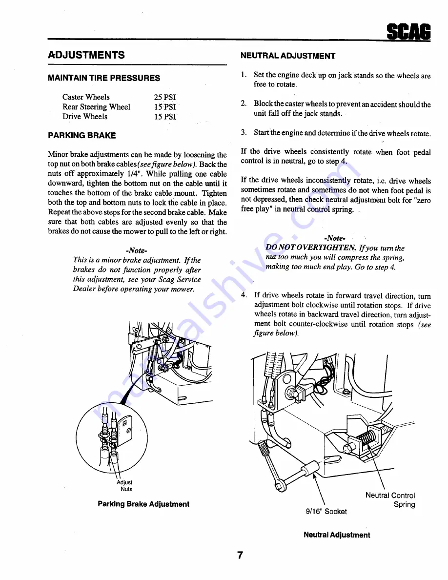 Scag Power Equipment STHM-20CV Operator'S Manual Download Page 11