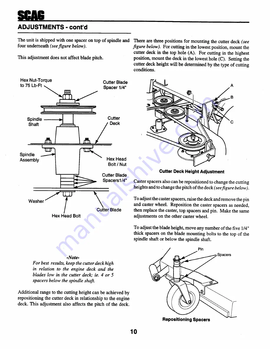 Scag Power Equipment STHM-20CV Скачать руководство пользователя страница 14