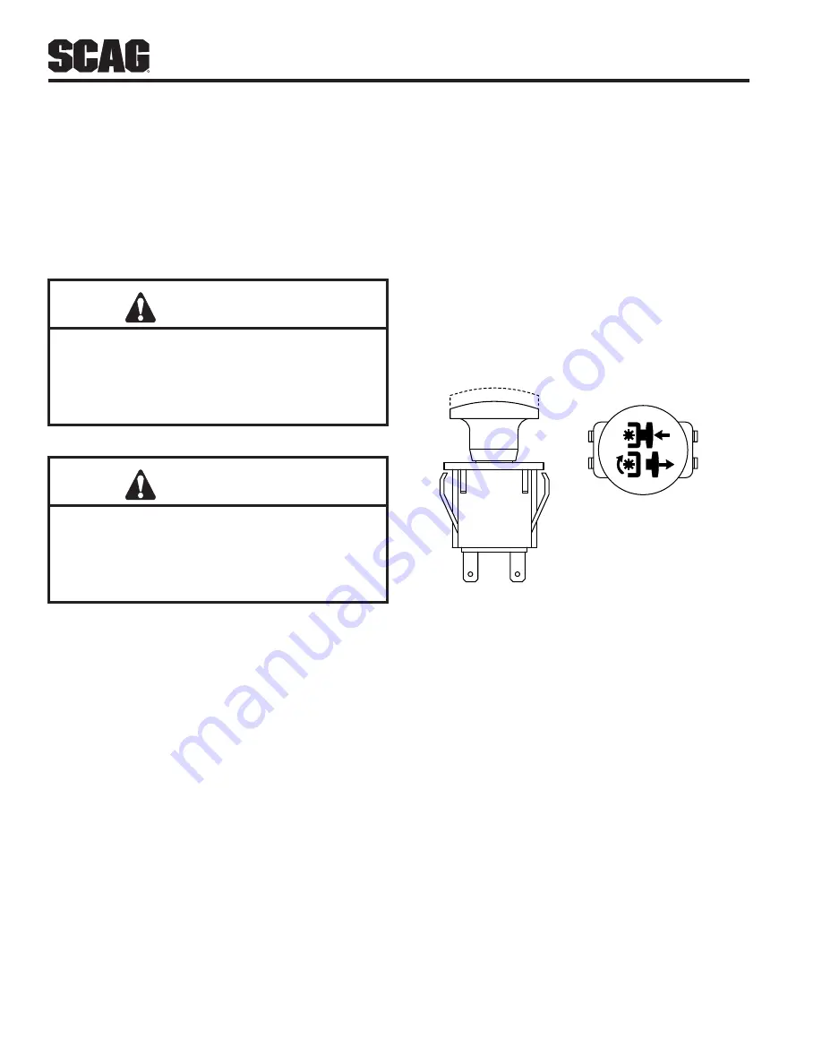 Scag Power Equipment STT-29CH-EFI Operator'S Manual Download Page 22