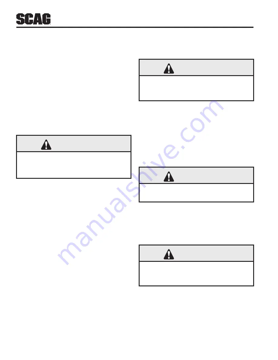 Scag Power Equipment V-Ride II Operator'S Manual Download Page 42