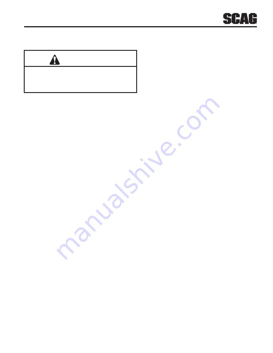 Scag Power Equipment V-RIDE SVR61V-29FX Operator'S Manual Download Page 43