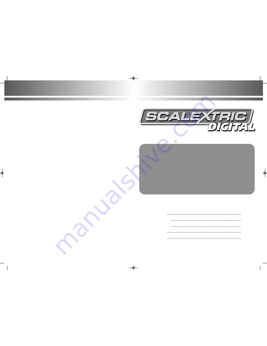 Scalextric digital ADVANCED 6 CAR POWERBASE Instruction Manual Download Page 2