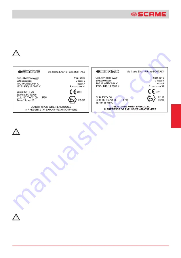 Scame ZENITH-P 644.0200 Скачать руководство пользователя страница 41