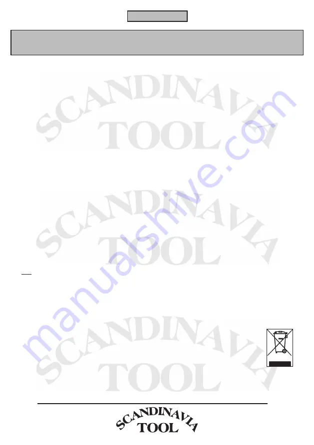 Scandinavia Tool 59443 Instruction Manual Download Page 8