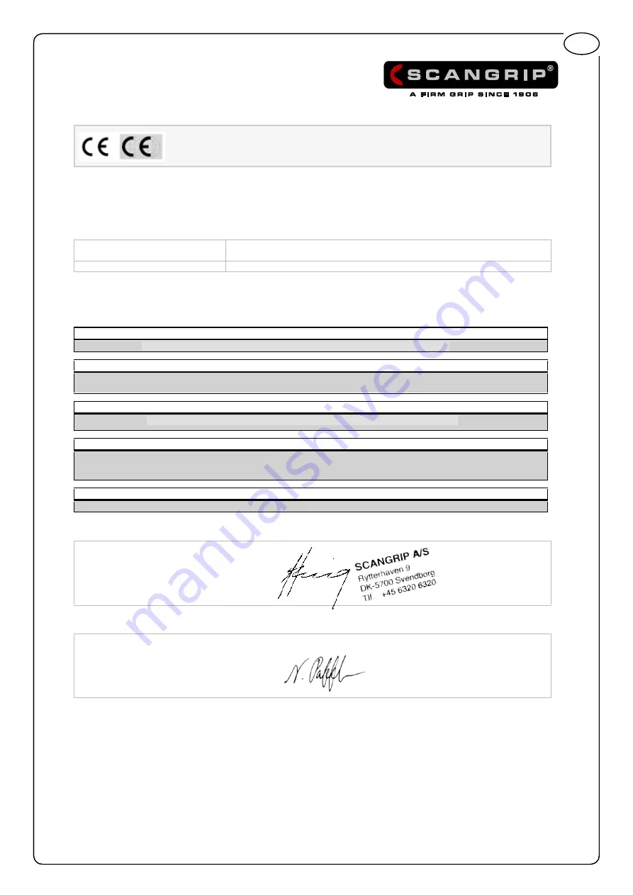 SCANGRIP CANVIK TITAN Operating Instructions Manual Download Page 59