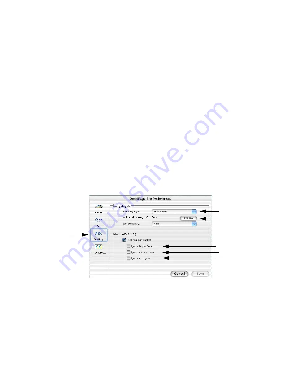 ScanSoft OMNIPAGE PRO X Manual Download Page 82