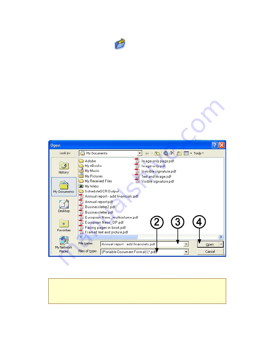 ScanSoft PDF CONVERTER 2 FOR MICROSOFT WORD Quick Reference Manual Download Page 4