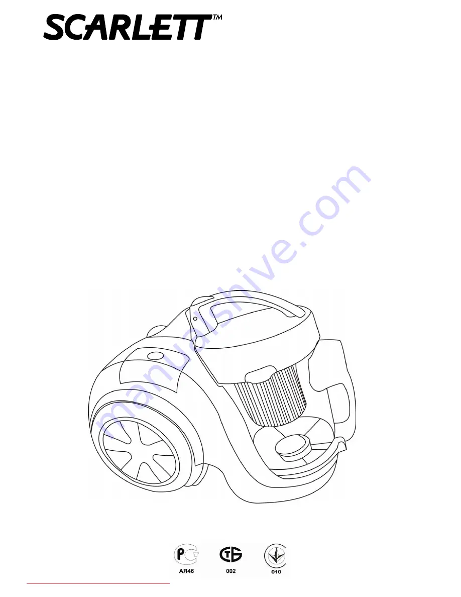 Scarlett SC-282 Instruction Manual Download Page 1