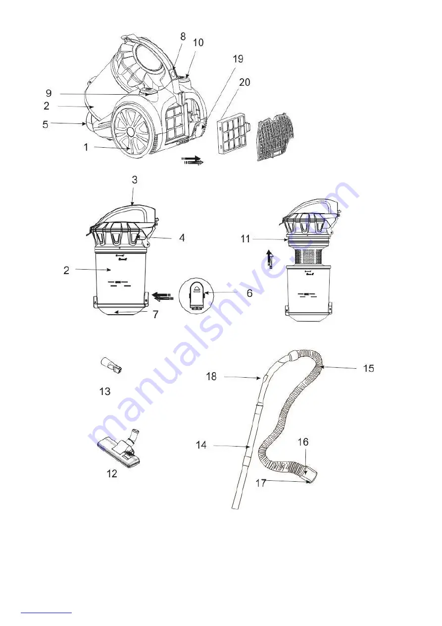 Scarlett SC-VC80C330 Instruction Manual Download Page 3