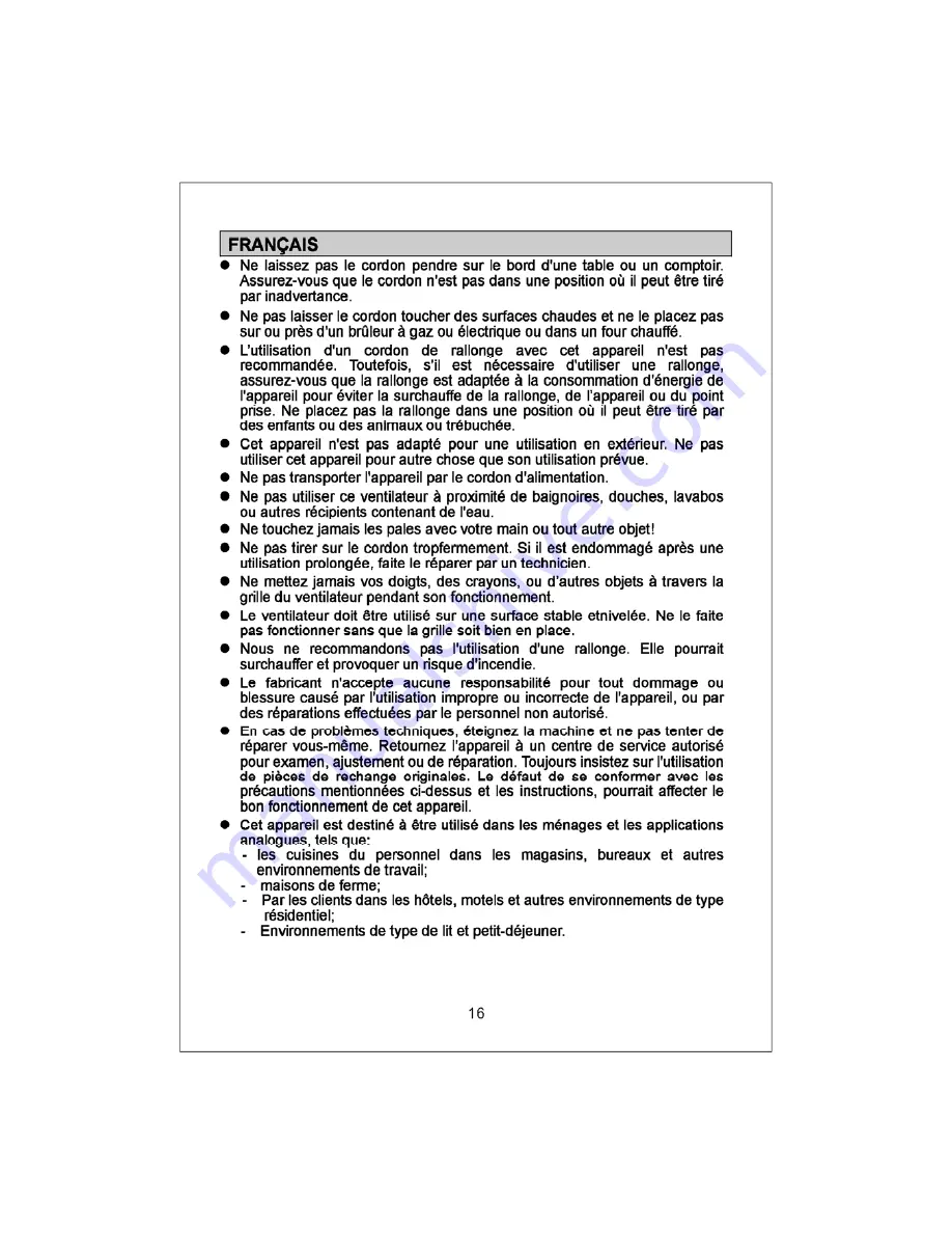 SCE 6959801 FT-23EII Instruction Manual Download Page 17