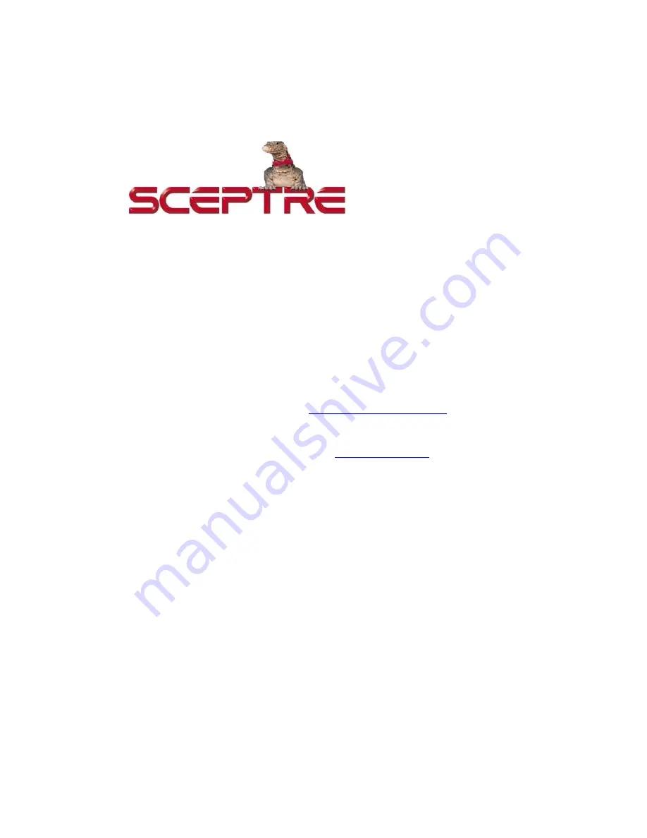 Sceptre E195 Series User Manual Download Page 1