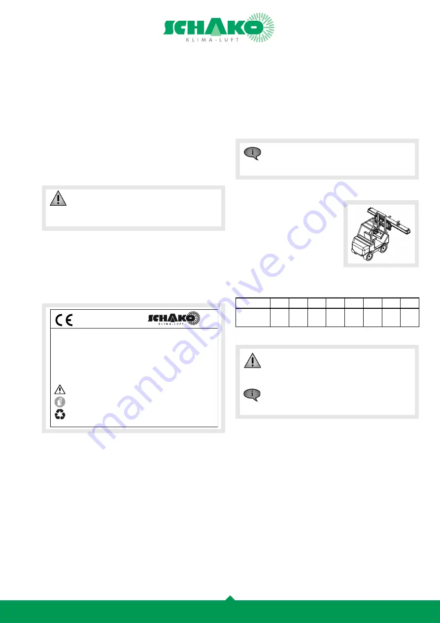 Schako DISA-300 Installation, Mounting And Maintenance Download Page 5