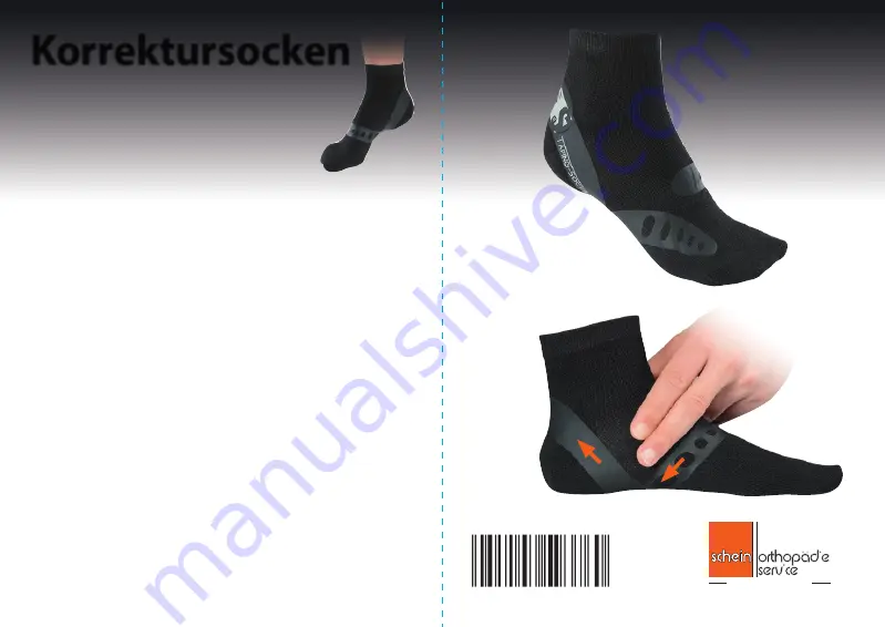 Schein Corrective socks Skewed flatfoot Скачать руководство пользователя страница 1