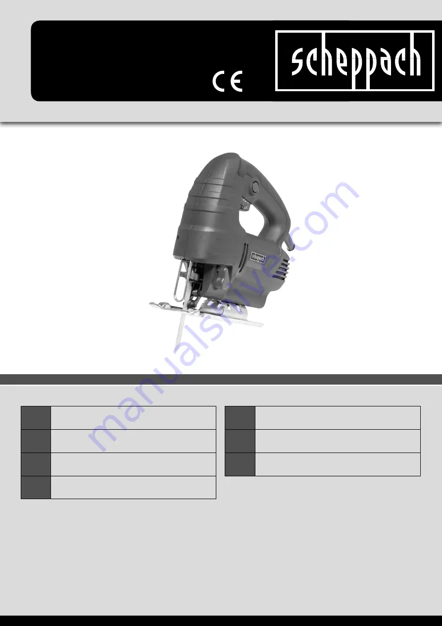 Scheppach 5901810901 Скачать руководство пользователя страница 1