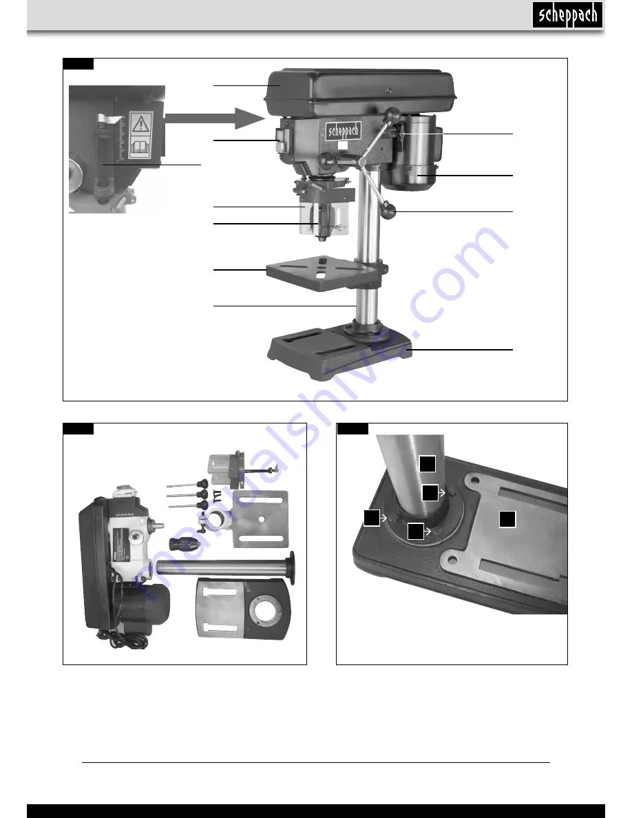 Scheppach dp13 5906805901 Скачать руководство пользователя страница 3