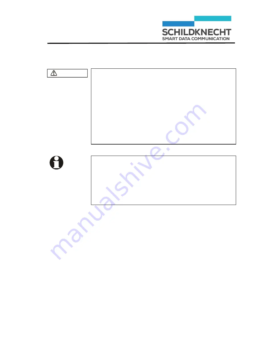 schildknecht DATAEAGLE X-TREME 3 Series Installation And Commissioning Manual Download Page 19