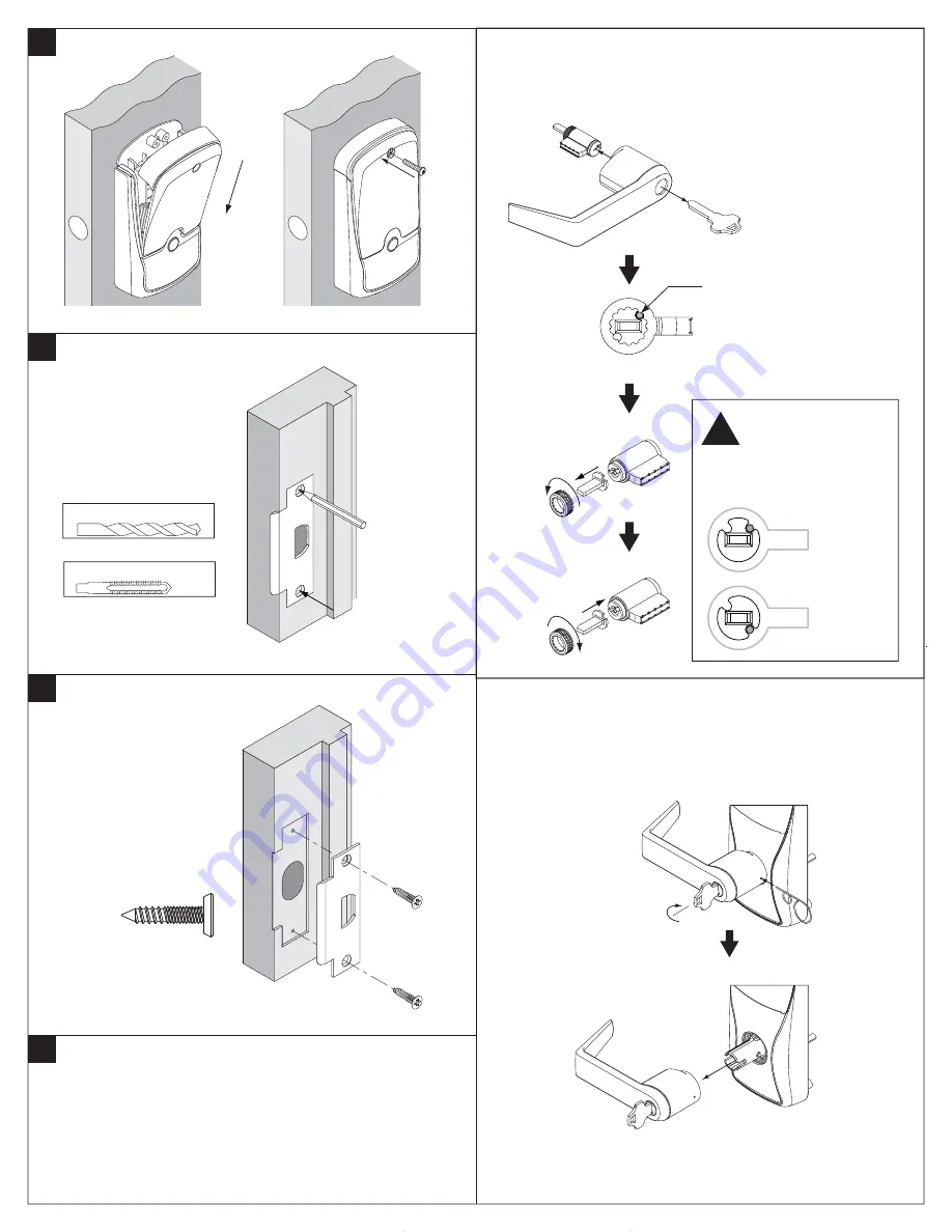 Schlage CO-100-CY-70-KP-RHO-626 Installation Instructions Manual Download Page 7