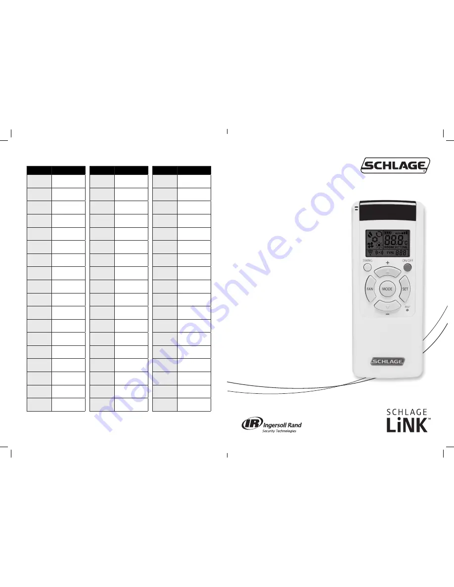 Schlage LE130 Скачать руководство пользователя страница 1