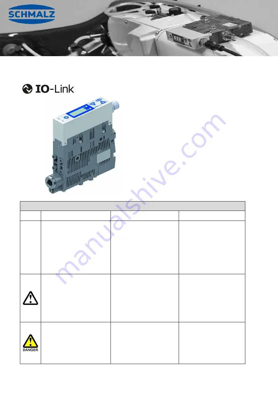 Schmalz SCPSi IO-Link Operating Instructions Manual Download Page 1