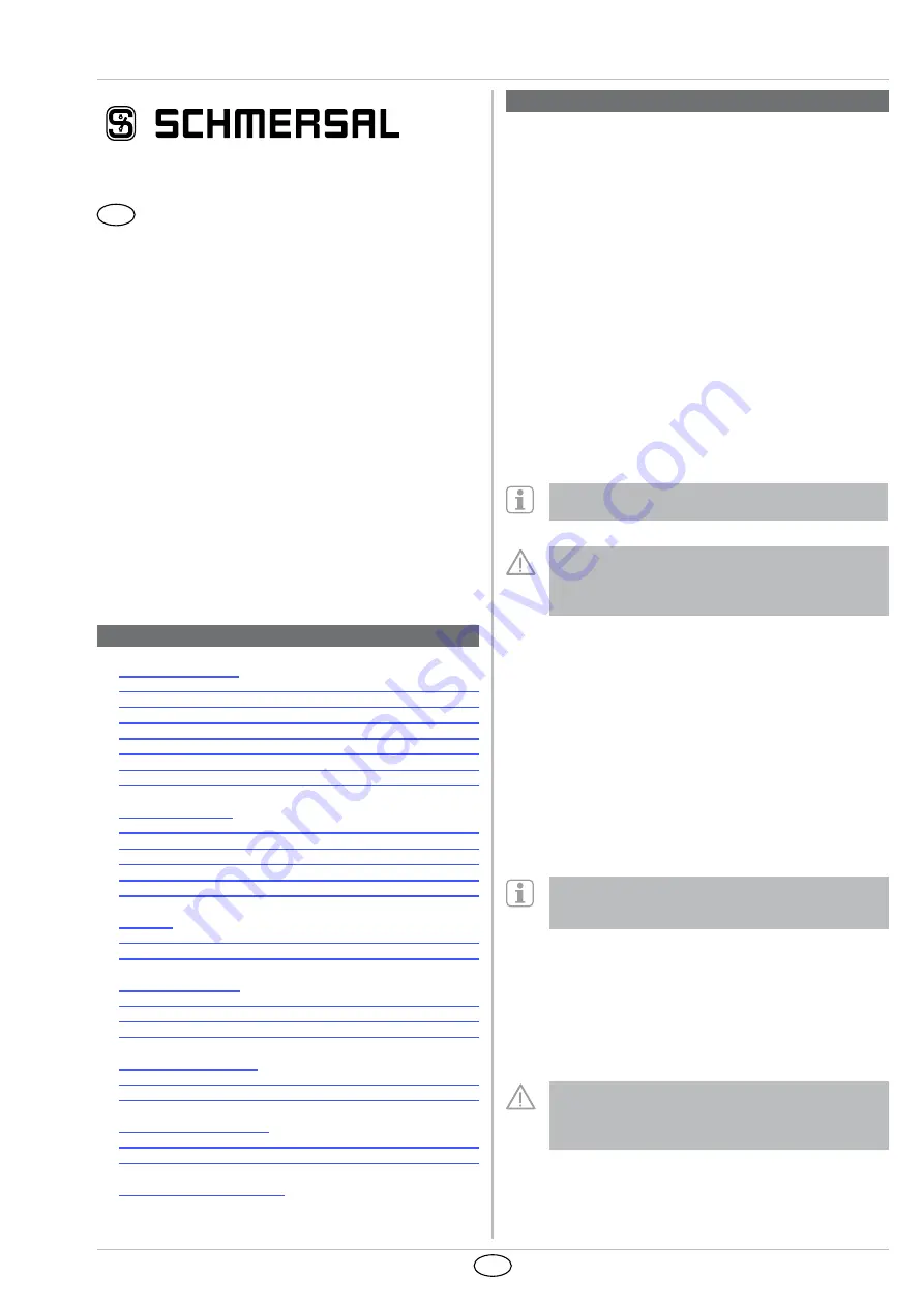 schmersal NDRR Series Operating Instructions Manual Download Page 1