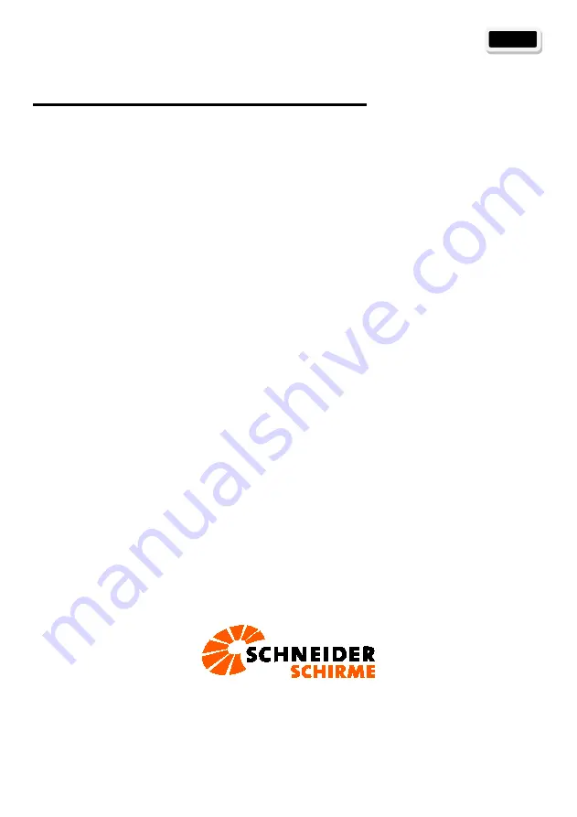 Schneider Schirme 100293984a Assembly And Operating Instructions Manual Download Page 133