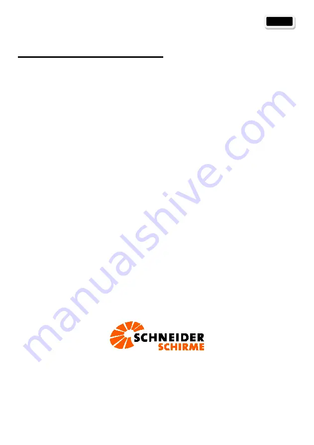 Schneider Schirme 776-00 Assembly And Operating Instructions Manual Download Page 85