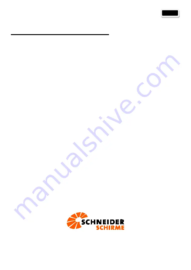 Schneider Schirme 776-00 Assembly And Operating Instructions Manual Download Page 157