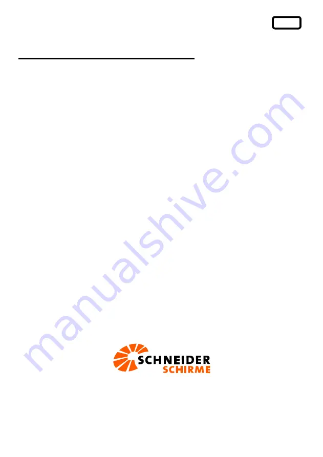 Schneider Schirme Rhodos 782-00 Series Assembly And Operating Instructions Manual Download Page 25