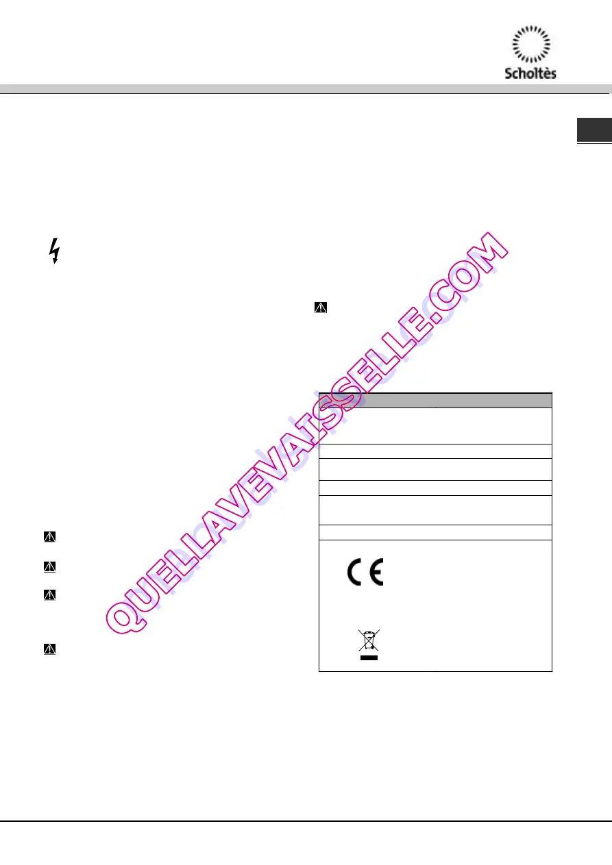 SCHOLTES LPE 14-H08 A++ Operating Instructions Manual Download Page 27