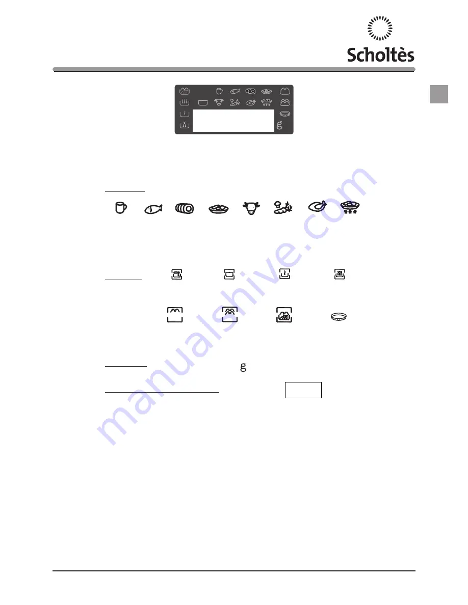 SCHOLTES MICROWAVE OVEN Скачать руководство пользователя страница 9