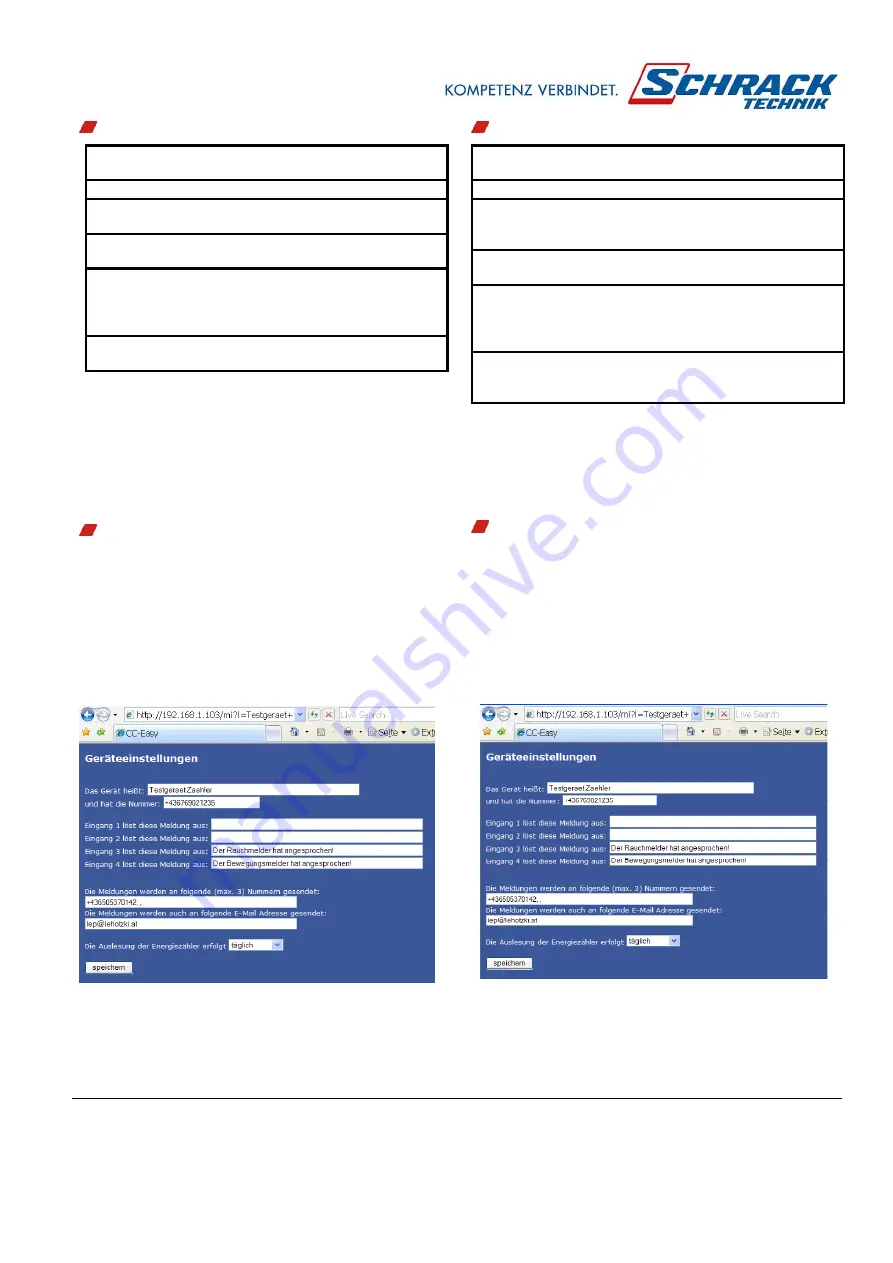 Schrack Technik COMMUNICATION CENTER II BZ990001 User Manual Download Page 5