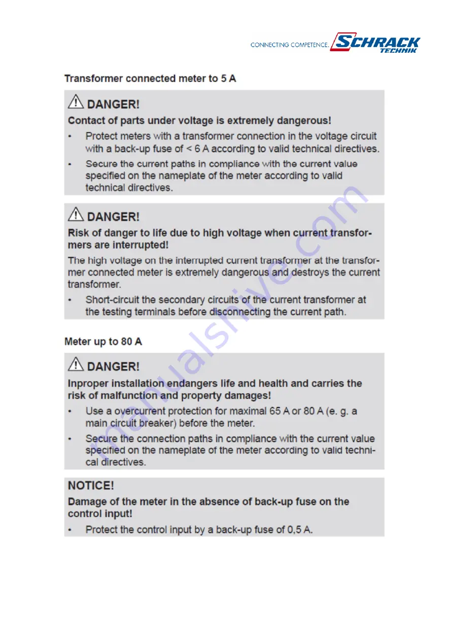 Schrack MGDIZ Series Instructions For Use Manual Download Page 21