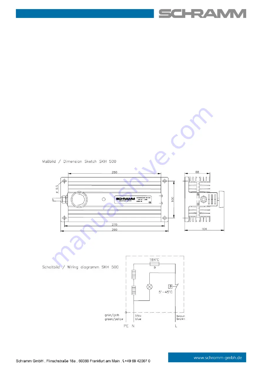 Schramm SKH 500 Скачать руководство пользователя страница 2