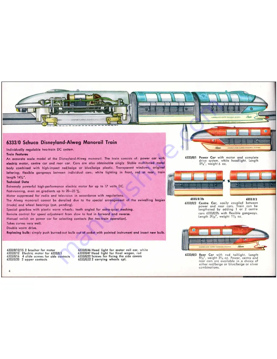 Schuco 6333/0 Скачать руководство пользователя страница 4