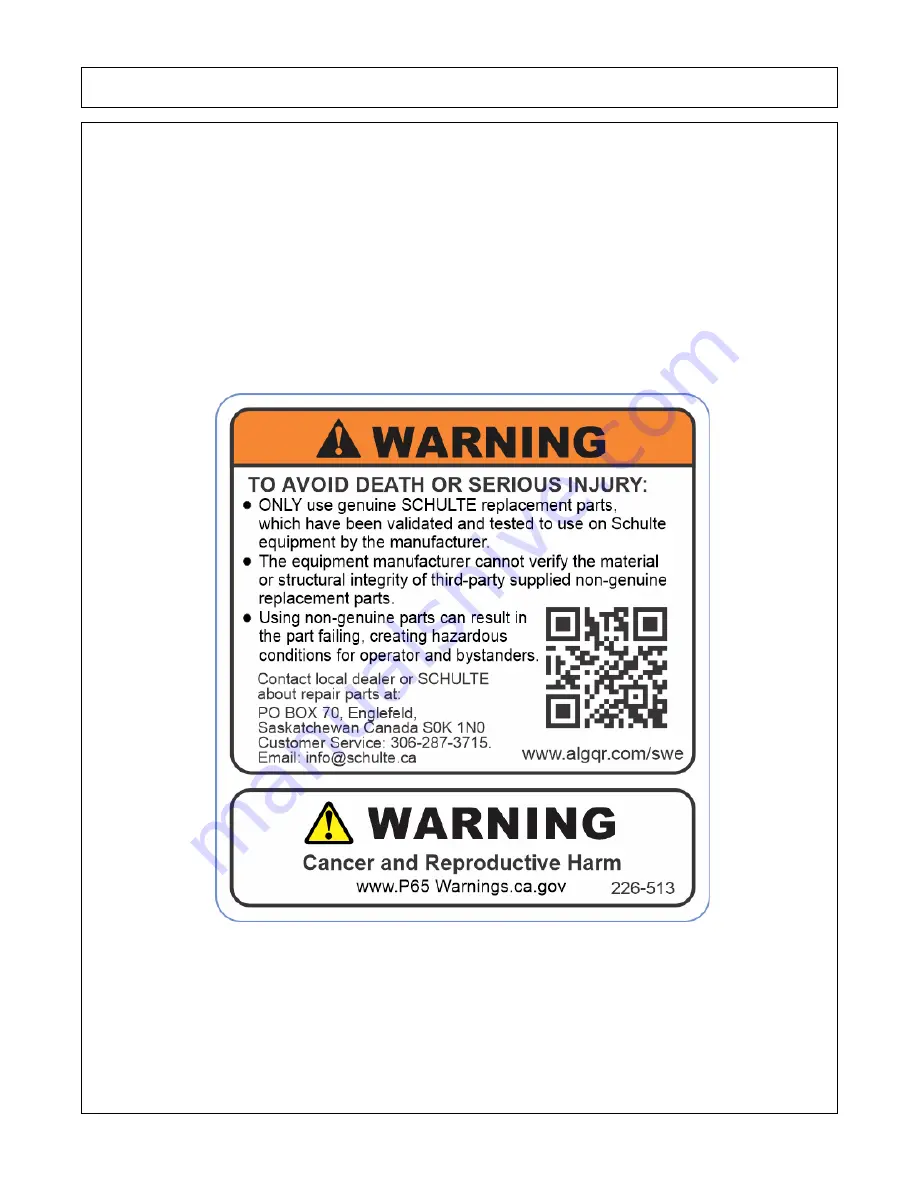 Schulte Titan 5000 II Series Operator'S Manual Download Page 31