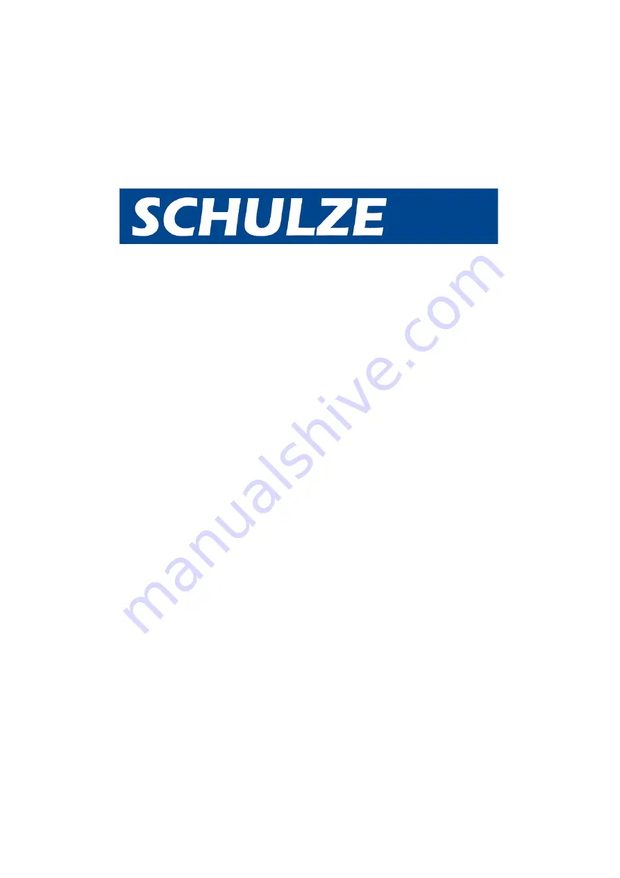 Schulze BLUEpress Instruction Manual Download Page 1