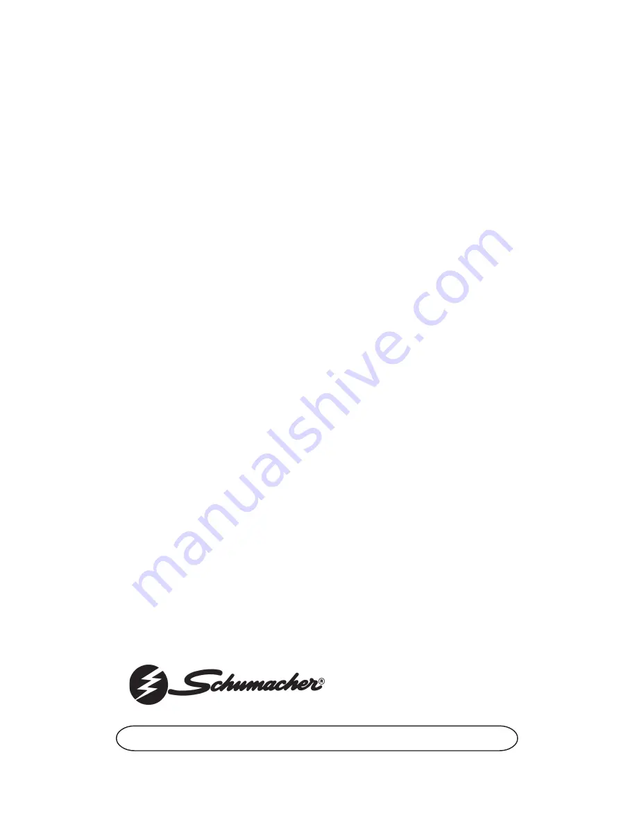 Schumacher 9275A-PE Owner'S Manual Download Page 8