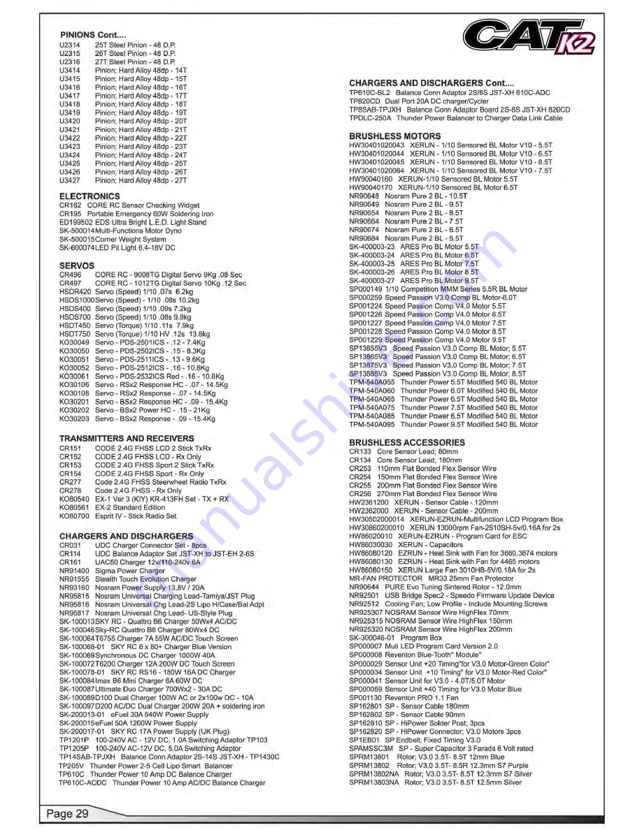 Schumacher CAT K2 Instruction Manual Download Page 29