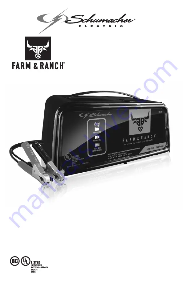 Schumacher FARM & RANCH FR01236 Owner'S Manual Download Page 1