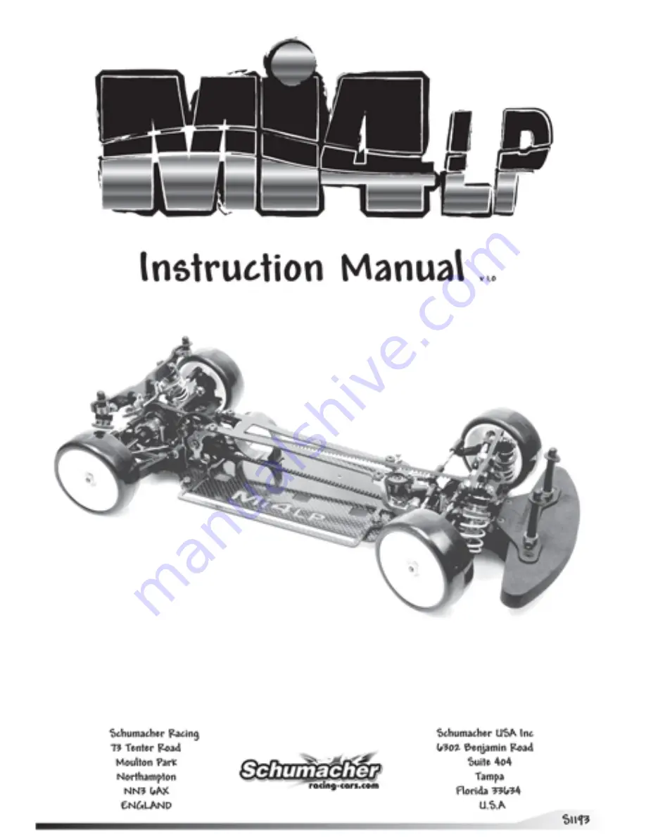 Schumacher Mi4LP Instruction Manual Download Page 1