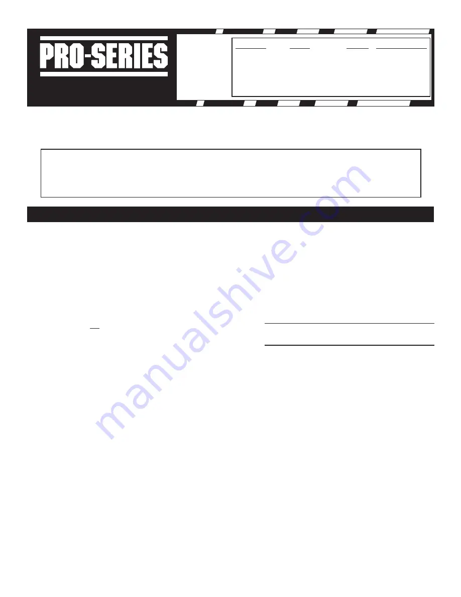 Schumacher PS-2352 Instruction Manual Download Page 1