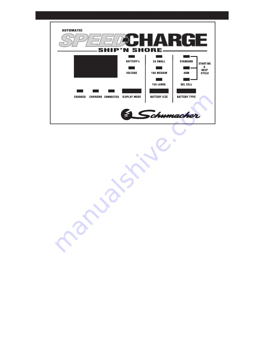 Schumacher SSC-1500A SpeedCharge Owner'S Manual Download Page 8