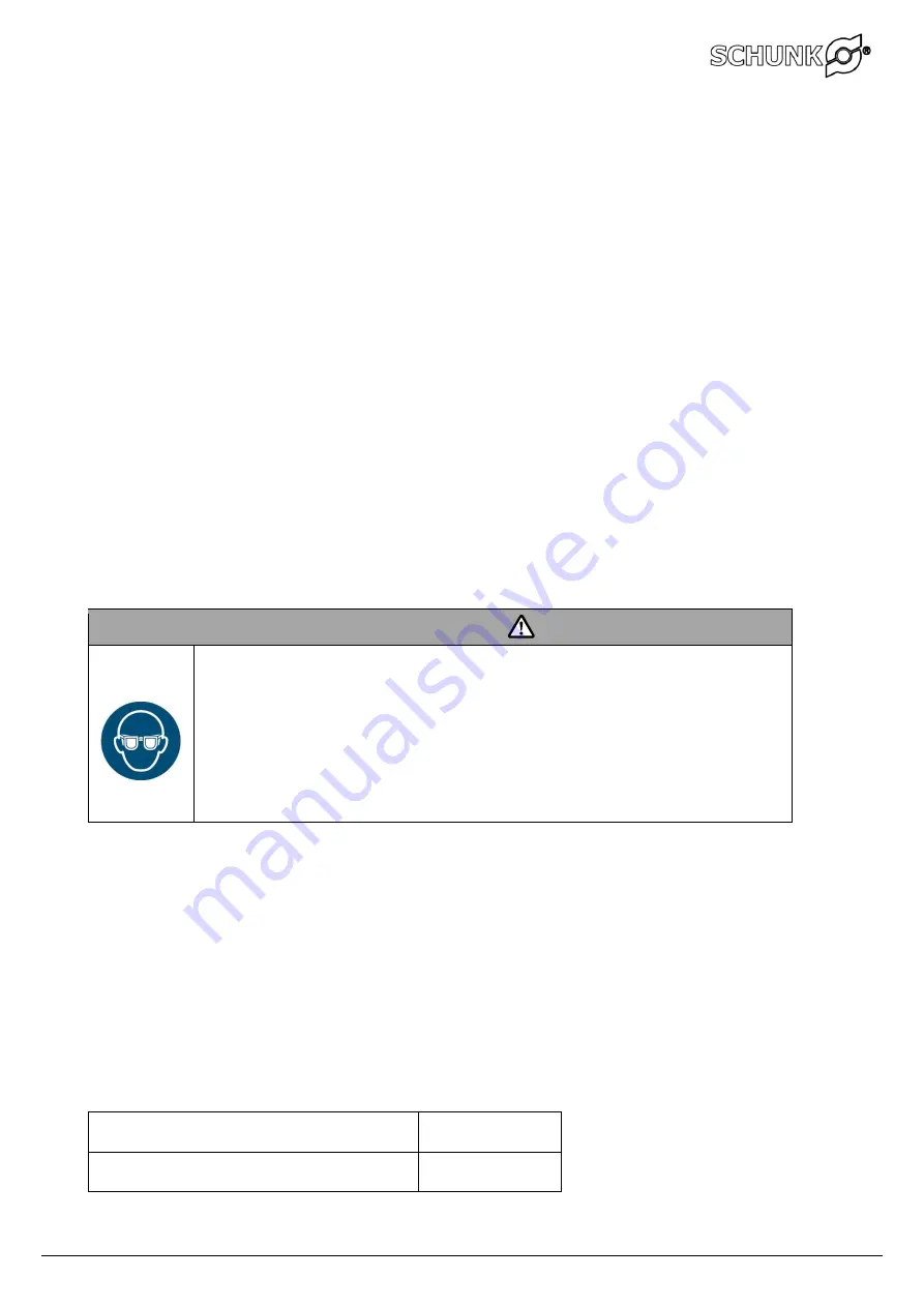 SCHUNK 1322939 Installation And Operating Instruction Download Page 6