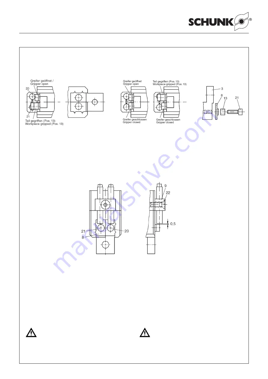 SCHUNK 340 006 Assembly And Operating Manual Download Page 21