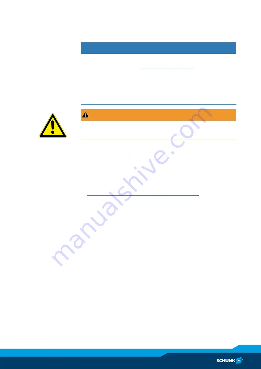 SCHUNK EM310 W180 Assembly And Operating Manual Download Page 23