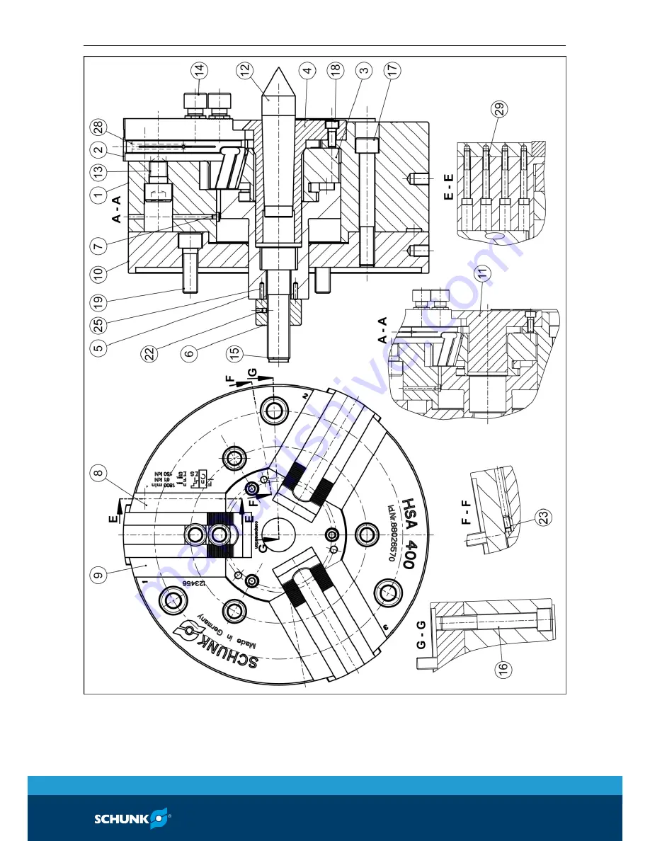 SCHUNK HSA 160 Assembly And Operating Manual Download Page 31